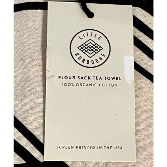 NWT Little Korboose Shadow Block Tea Towel 26”W x28”L Hard to Find - Picture 6 of 8